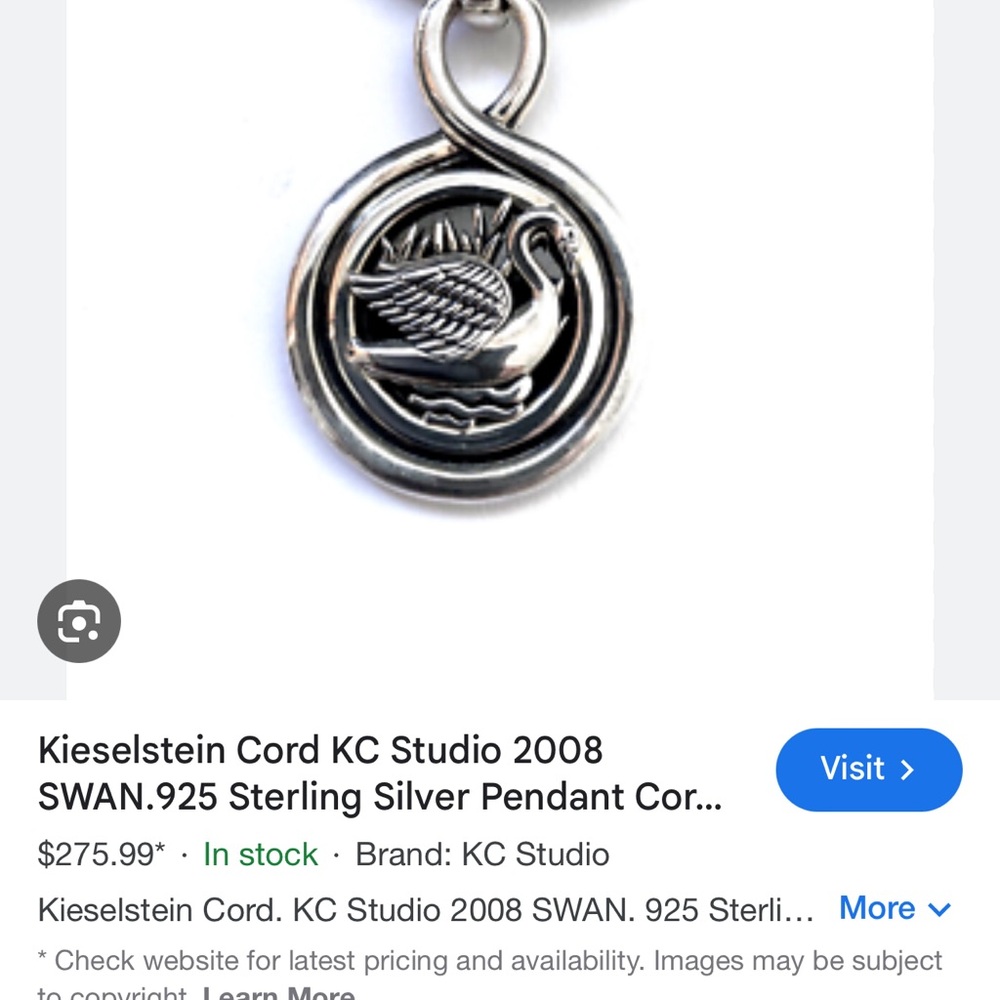 KC Studio 3-D 2008 Elegant Silver Swan Enhancer - Picture 5 of 5
